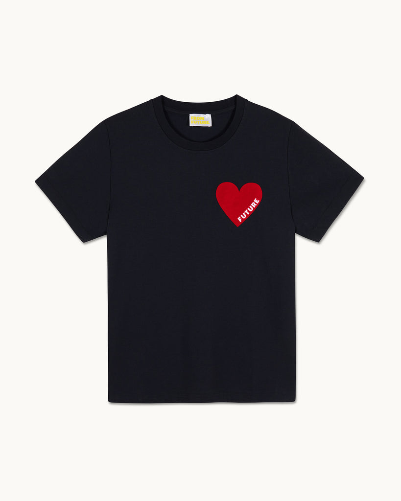 Crewneck Short Sleeve Heart T-shirt – FROM FUTURE INT